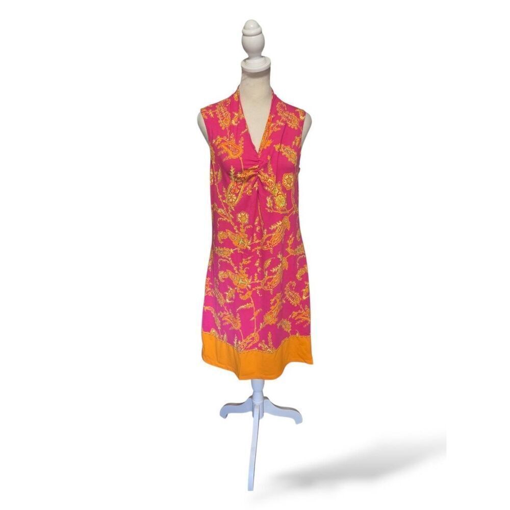 Liz Claiborne Womens Petite Paisley Shift Dress - Size Medium Petite